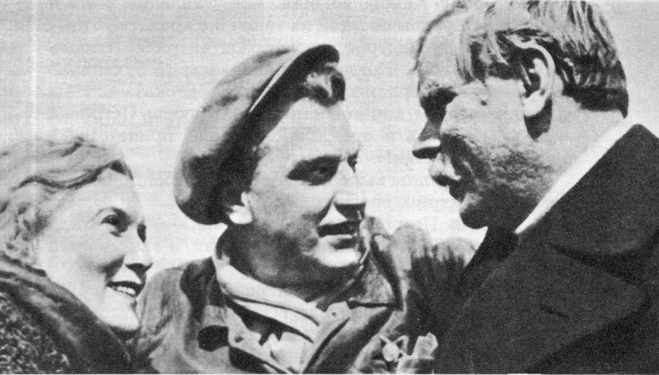Л. Орлова, Г. Александров и В. Володин. 1935