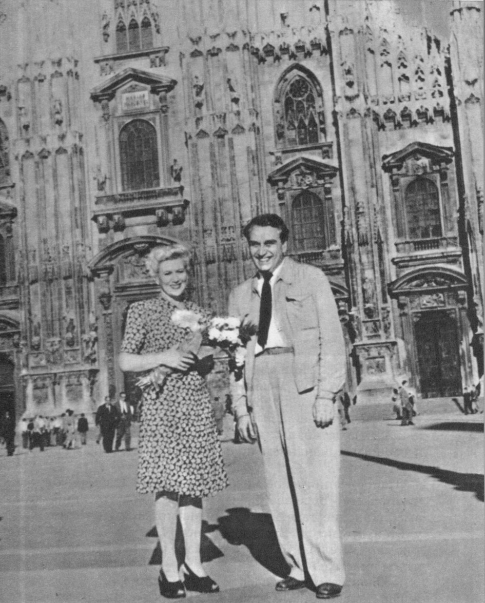 Л. Орлова и Г. Александров в Милане